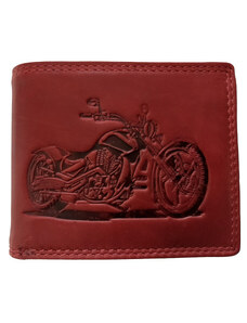 Kožená peněženka MOTORKA RED