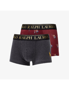 Ralph Lauren Polo Trunk Gb 2-Pack Charcoal/ Holiday Red