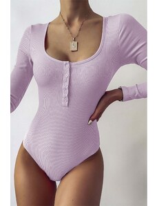 Madmext Women's Lilac Bodysuit