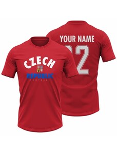 3B Tričko CZECH REPUBLIC – pánské, červené se jménem a číslem
