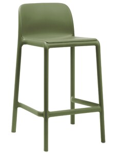 Nardi Zelená plastová barová židle Faro Mini 65 cm