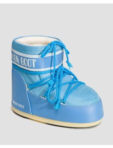 Dámské sněhule Moon Boot Icon Low Nylon ve Světle Modrém Barevném Odstínu