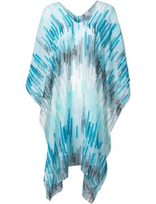bonprix Plážové tunikové šaty z recyklovaného polyesteru Modrá