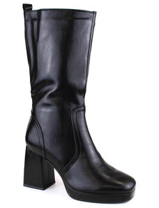 Černé zateplené boty Jezzi W JEZ416A s elastickým páskem