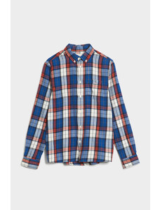 KOŠILE GANT REG. CHECK FLANNEL SHIRT modrá 134/140