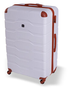 Cestovní kufr BERTOO Firenze - bílý 3XL