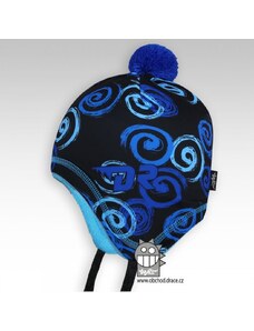 Chlapecká zimní funkční čepice Dráče - Polárka 08, tmavě modrá