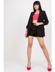 MladaModa Elegantní souprava šortek a saka model 84106 černá