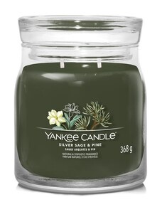 YANKEE CANDLE - Stříbrná šalvěj a borovice - SIGNATURE STŘEDNÍ