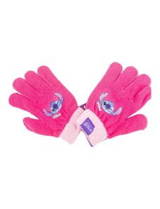 Stitch pletené rukavice růžové