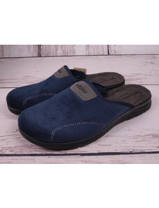 Pánské pantofle papuče bačkory Inblu BG51-004 modré s koženou stélkou