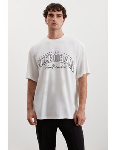 GRIMELANGE Noris Men Regular Fit 100% Cotton Printed T Shirt
