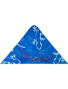 Rituall Trojcípý šátek ještěrky modrá