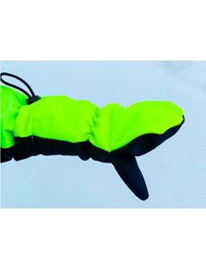 ELLEM Dětské zimní rukavice s membránou, Neon žlutá 3-4 roky