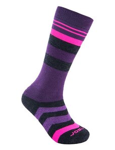 Sensor Slope merino dětské ponožky černá/růžová/fialová 1-2