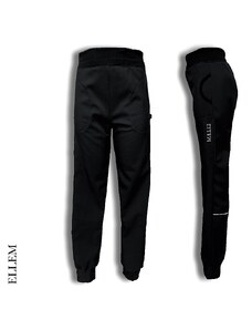 Ellem Softshellové kalhoty BLACK STANDARD - EBENA LADY Varianta: Krátká Černá S