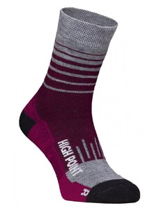 High point dámské ponožky Mountain merino 3.0 purple/grey 35-38