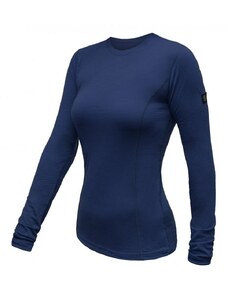Sensor Merino Active dámské tričko s dlouhým rukávem Deep blue S