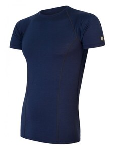 Sensor Merino Active pánské tričko krátký rukáv Deep blue S