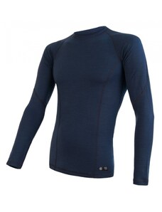 Sensor Merino Double face pánské tričko dlouhý rukáv Deep blue S