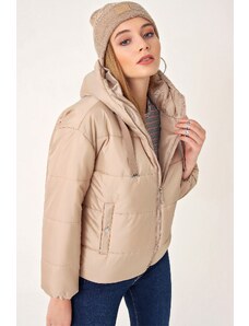 Bigdart 5117 Péřový kabát s kapucí - Mink