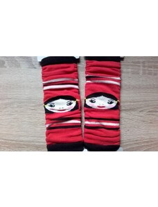 Design Socks Designsocks návleky na nožky Sponks Holka červená