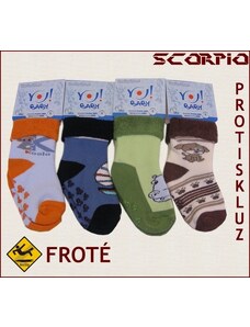 Rockino Chlapecké ponožky SCORPIO protiskluzové froté 1 pár