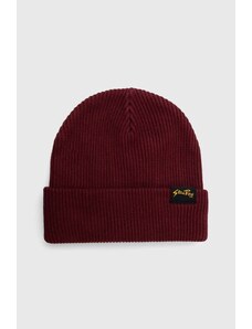 Čepice Stan Ray OG PATCH BEANIE vínová barva, z husté pleteniny, AW2317243