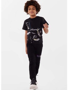 Dětské bavlněné tričko Dkny černá barva, s potiskem
