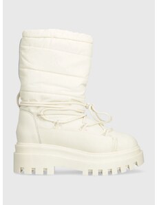 Sněhule Calvin Klein Jeans FLATFORM SNOW BOOT NYLON WN béžová barva, YW0YW01146