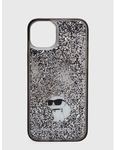 Obal na telefon Karl Lagerfeld iPhone 15 Plus 6.7 pruhledná barva