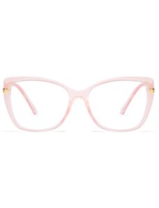 VeyRey Dámské brýle blokující modré světlo Essynwen Cat-eye Růžová Univerzální