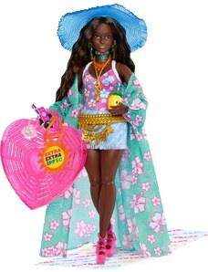 Mattel Barbie Extra panenka v plážovém oblečku