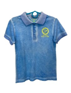 Dětské modré tričko s límečkem Bouny