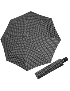 Doppler Carbonsteel Magic Minimals - dámský plně automatický deštník, černá, geometrický / abstraktní
