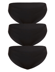 3PACK dámské kalhotky HUGO bezešvé černé (50495891 001)
