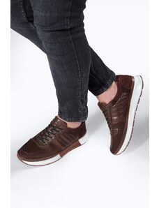 Ducavelli High Genuine Leather Men's Sneaker Shoes, Low Top Sneaker, Genuine Leather Sneaker