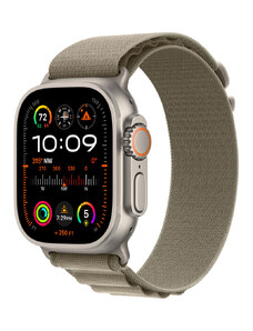 Apple Watch Ultra 2 GPS + Cellular, 49mm Titanium Case with Olive Alpine Loop-Large