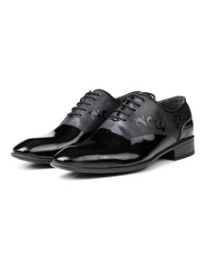 Ducavelli Tuxedo Genuine Leather Men's Classic Shoes Black