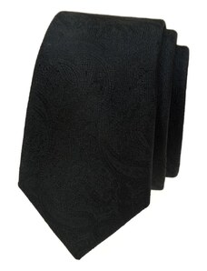 Úzká bavlněná kravata Avantgard - černá