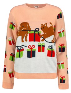 Dámský svetr Cat Dog Frogies Christmas