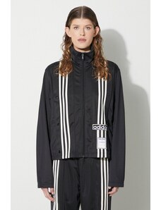 Mikina adidas Originals Track Top dámská, černá barva, s aplikací, IS5247