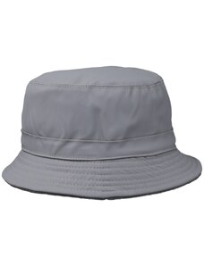 Šedý bucket hat (oboustranný) - nepromokavý podzimní klobouk - Fiebig 1903
