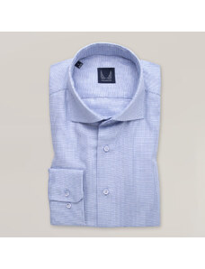 Willsoor Pánská košile slim fit světle modré barvy s jemným vzorem 15647