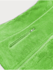 J.STYLE Dámská plyšová vesta v neonově zelené barvě (HH003-44)
