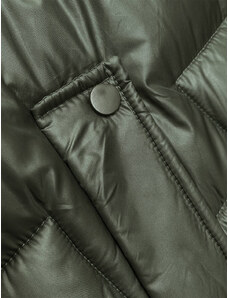 S'WEST Dámská vesta v khaki barvě s kapucí (B8171-11)