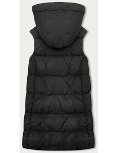 S'WEST Černá dámská vesta s kapucí (B8176-1)