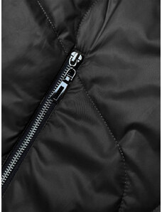 S'WEST Černá dámská bunda s odepínací kapucí (B8218-1)