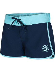 AQUA SPEED Plavecké šortky Viki Navy Blue/Blue Pattern 42