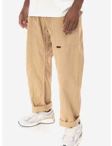 Bavlněné kalhoty Gramicci Gadget Pant hnědá barva, jednoduché, G105.OGT-brown